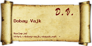 Dobay Vajk névjegykártya